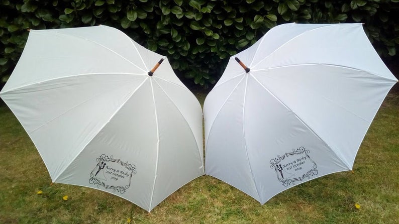 Personalised deals wedding umbrellas